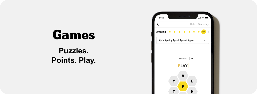 Games | Puzzles. Points. Play.