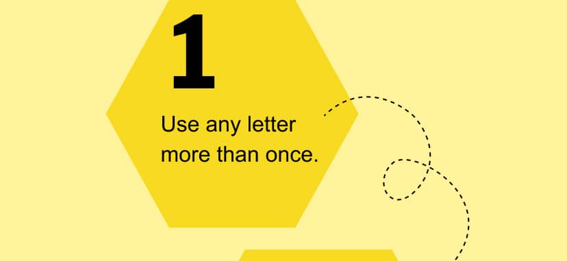 Use any letter more than once.