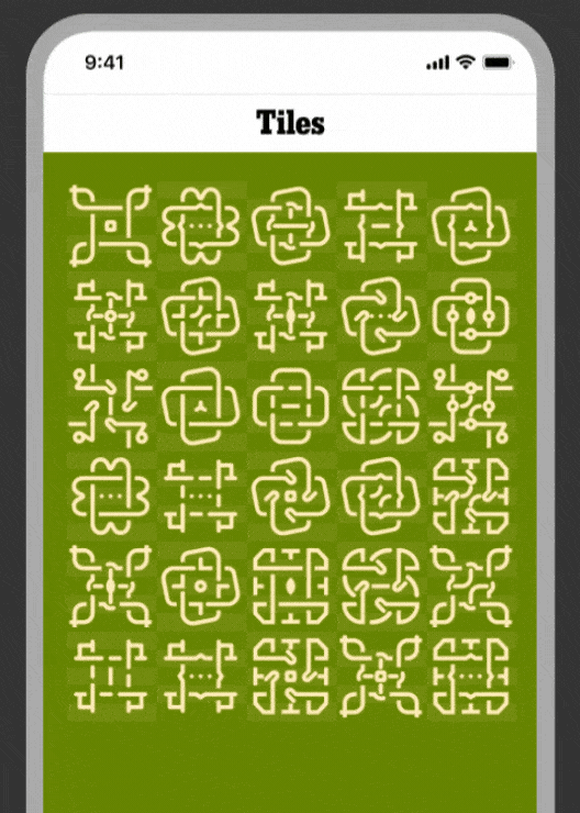 Unwind with Tiles
in the app.