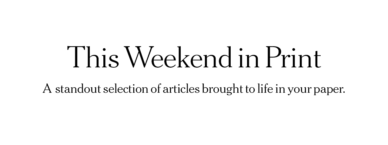 This Weekend in Print