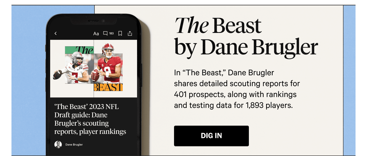 The Beast by Dane Brugler. Dig In.