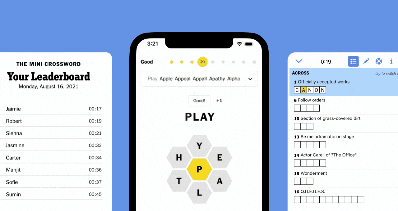 In the waiting room. At the cafe. On the plane.
