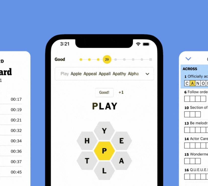 In the waiting room. At the cafe. On the plane.