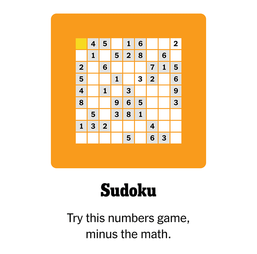 Sudoku | Try this numbers game, minus the math.