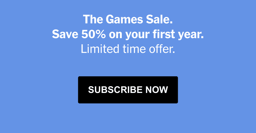 The Games Sale. Save 50% on your first year. Limited time offer. SUBSCRIBE NOW