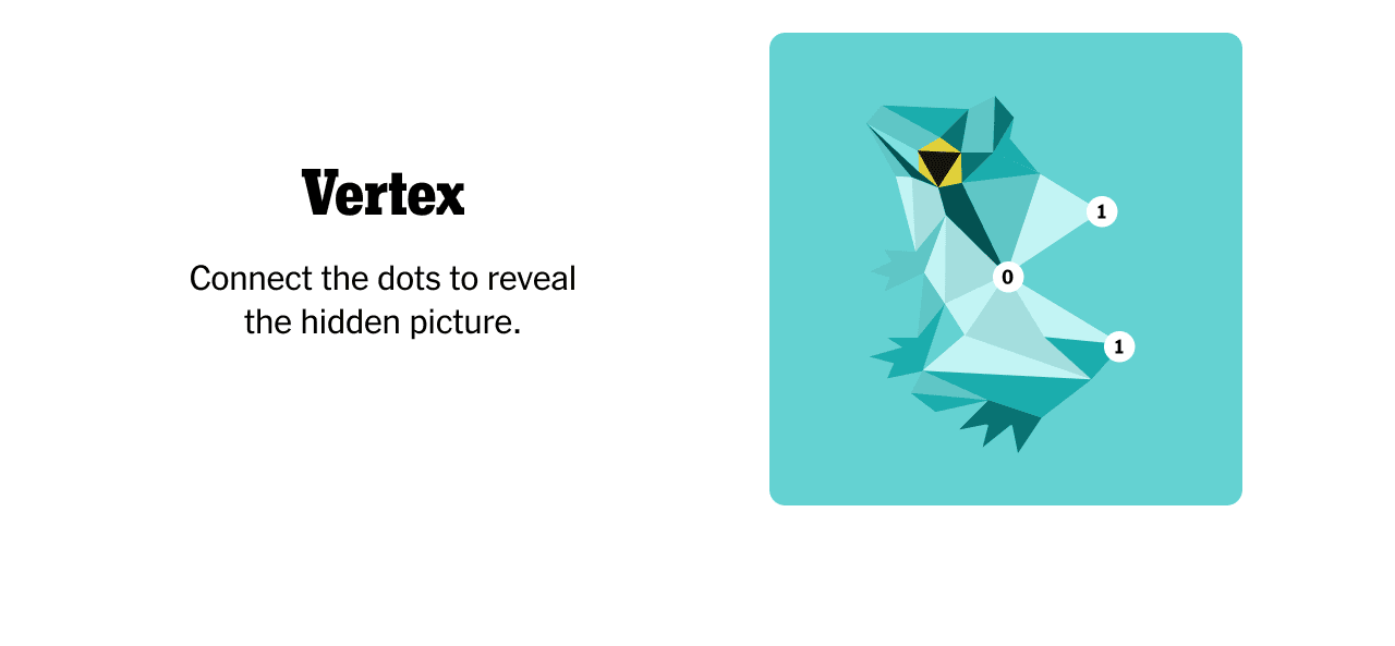 Vertex | Connect the dots to reveal the hidden picture.