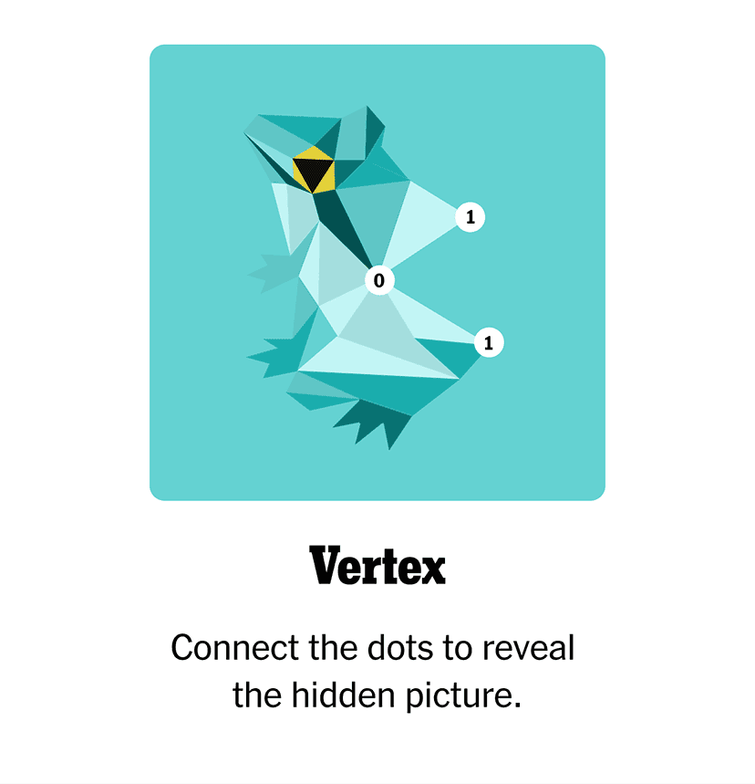 Vertex | Connect the dots to reveal the hidden picture.