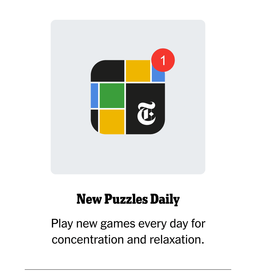 New Puzzles Daily | Play new games every day for concentration and relaxation.