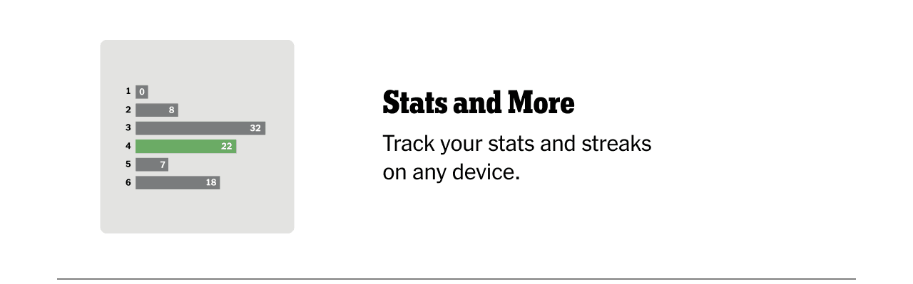 Stats and More | Track your stats and streaks on any device.