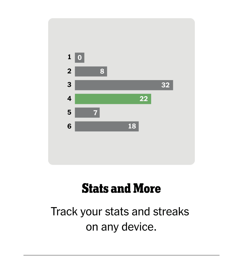 Stats and More | Track your stats and streaks on any device.